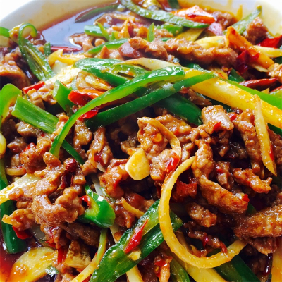 黑椒鸭肉丝